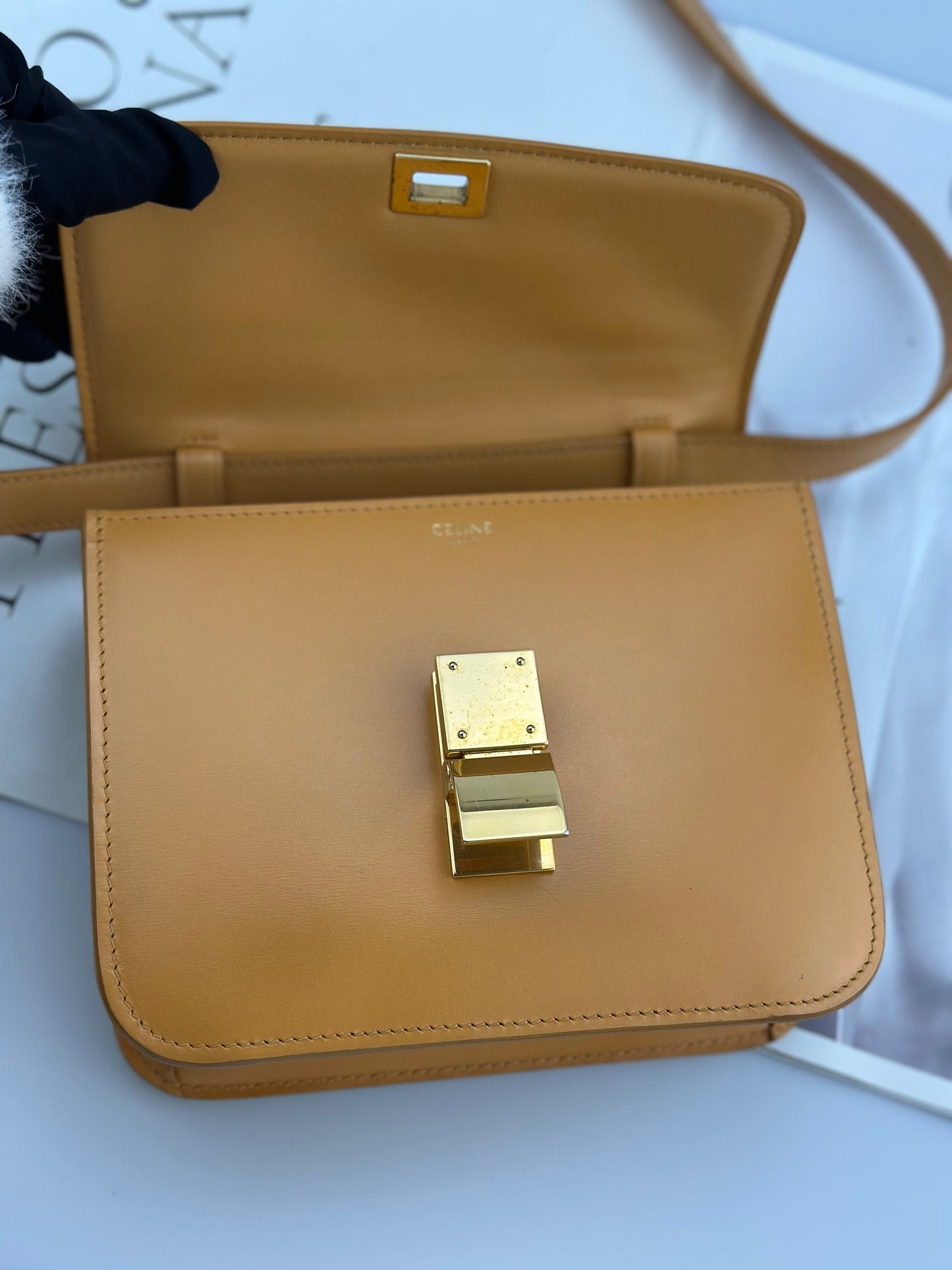 Celine - Other - Box calfskin leather - Yellow - (mini)