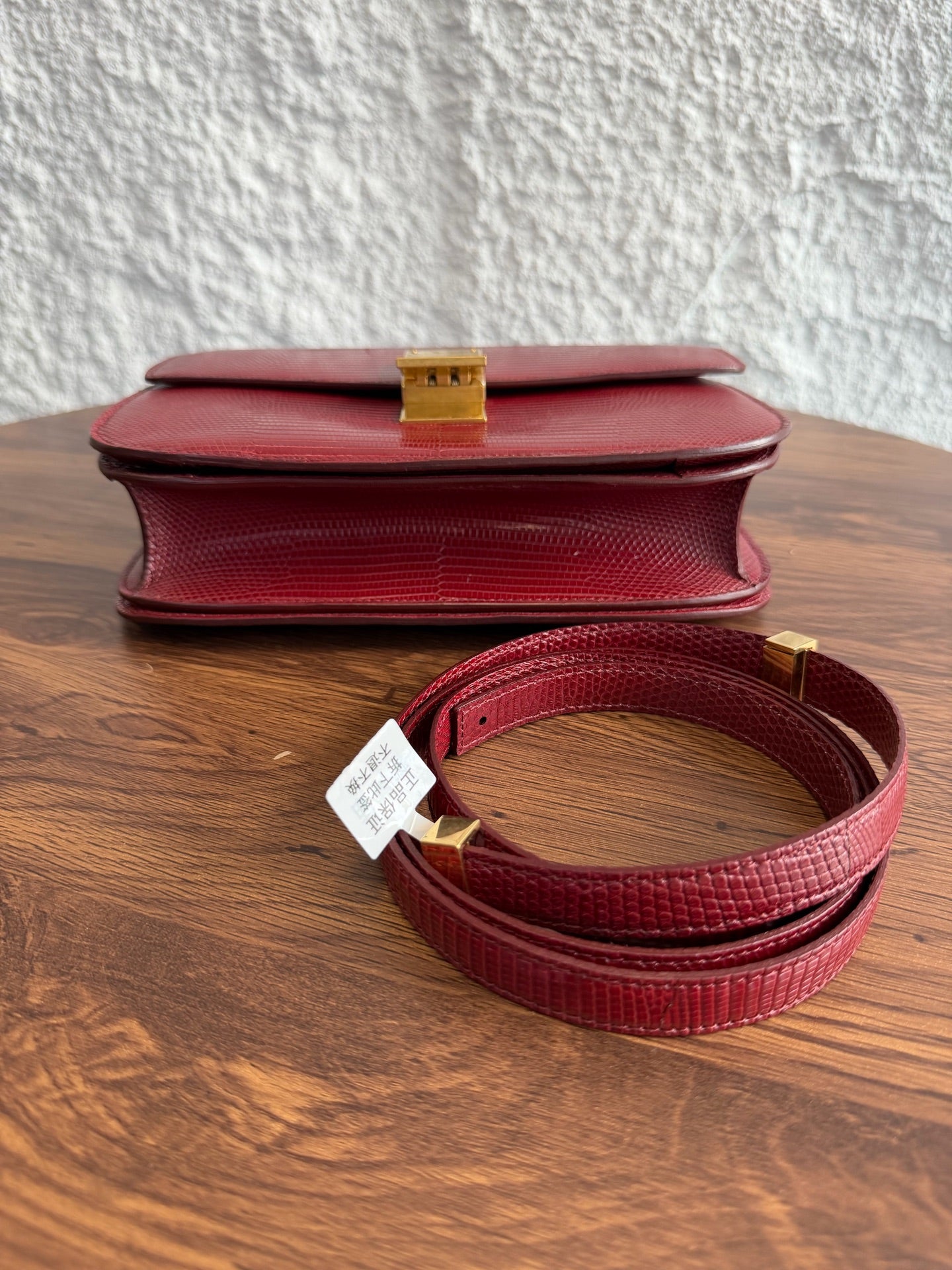 Celine - Other - Exotic leathers - Lizard - Red - (medium)