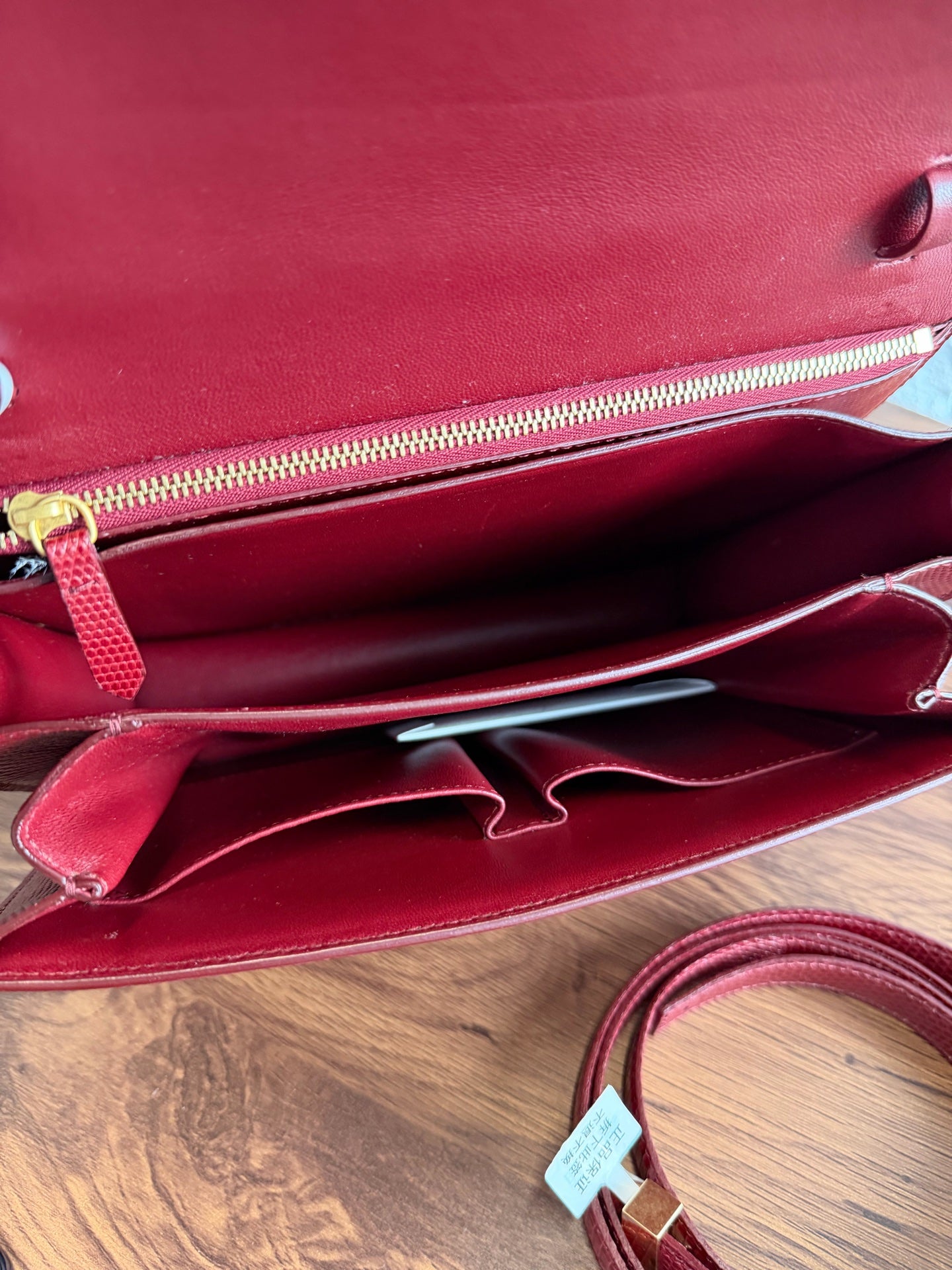 Celine - Other - Exotic leathers - Lizard - Red - (medium)