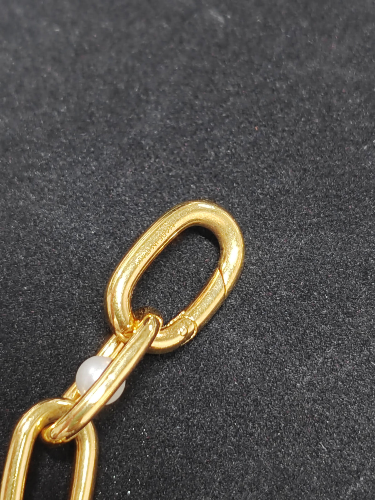 Celine - Other - Gold-tone brass with glass pearls - Gold