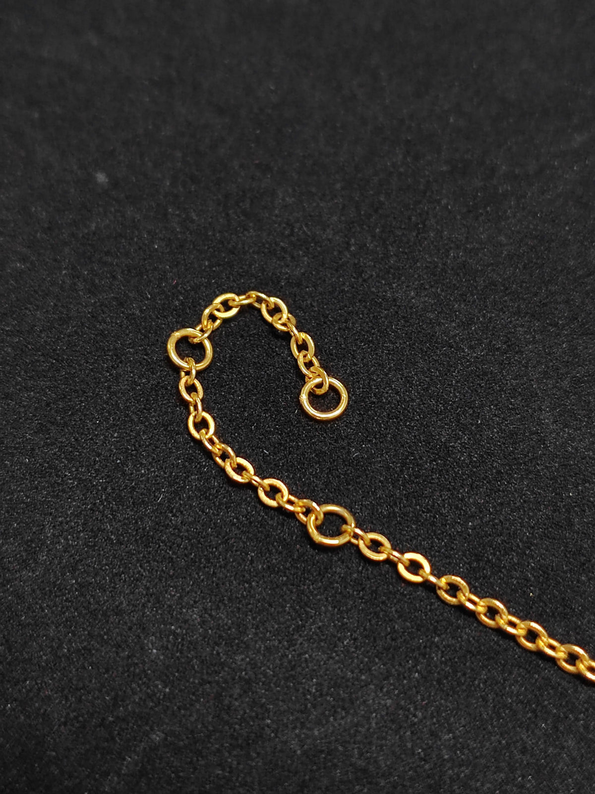 Celine - Other - Gold-tone metal chain and letter charms with clear rhinestone embellishments. - Gold