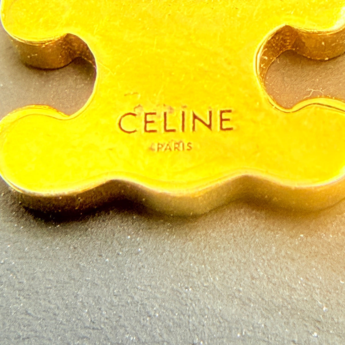 Celine - Other - Gold-tone metal with clear stone embellishments; base metal composition is unconfirmed. - Gold