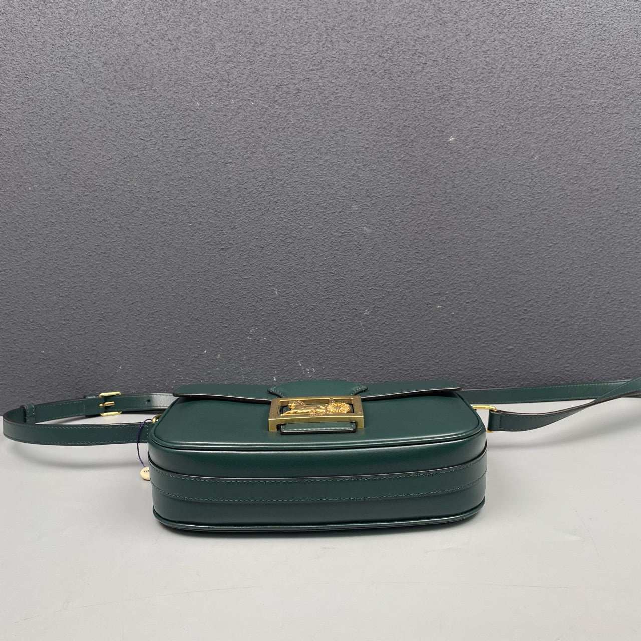 Celine - Other - Leather - Dark Green with Gold-Tone Hardware - (small)