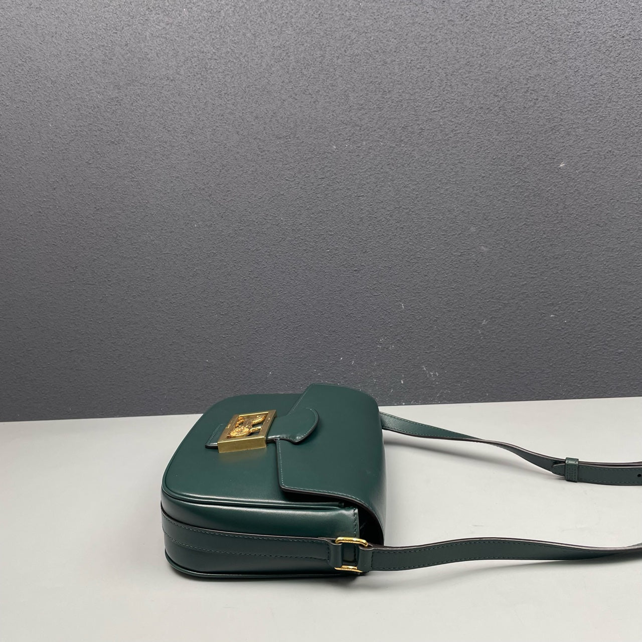 Celine - Other - Leather - Dark Green with Gold-Tone Hardware - (small)