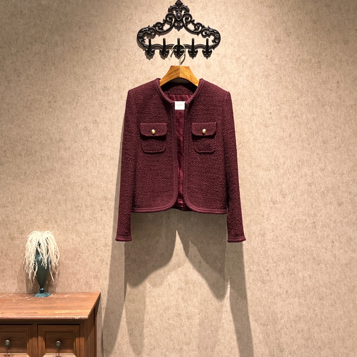 Céline - Other - Wool - Burgundy - (36)