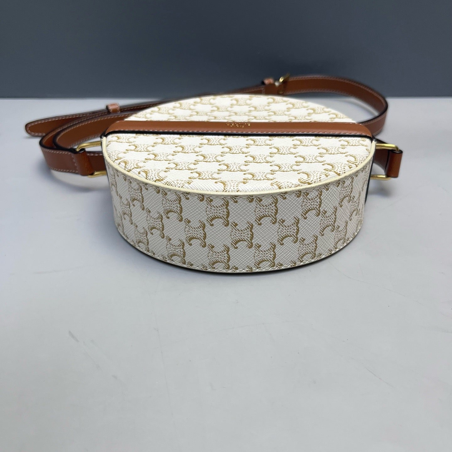 Celine - Round Mini Bag - Canvas - White - (mini)