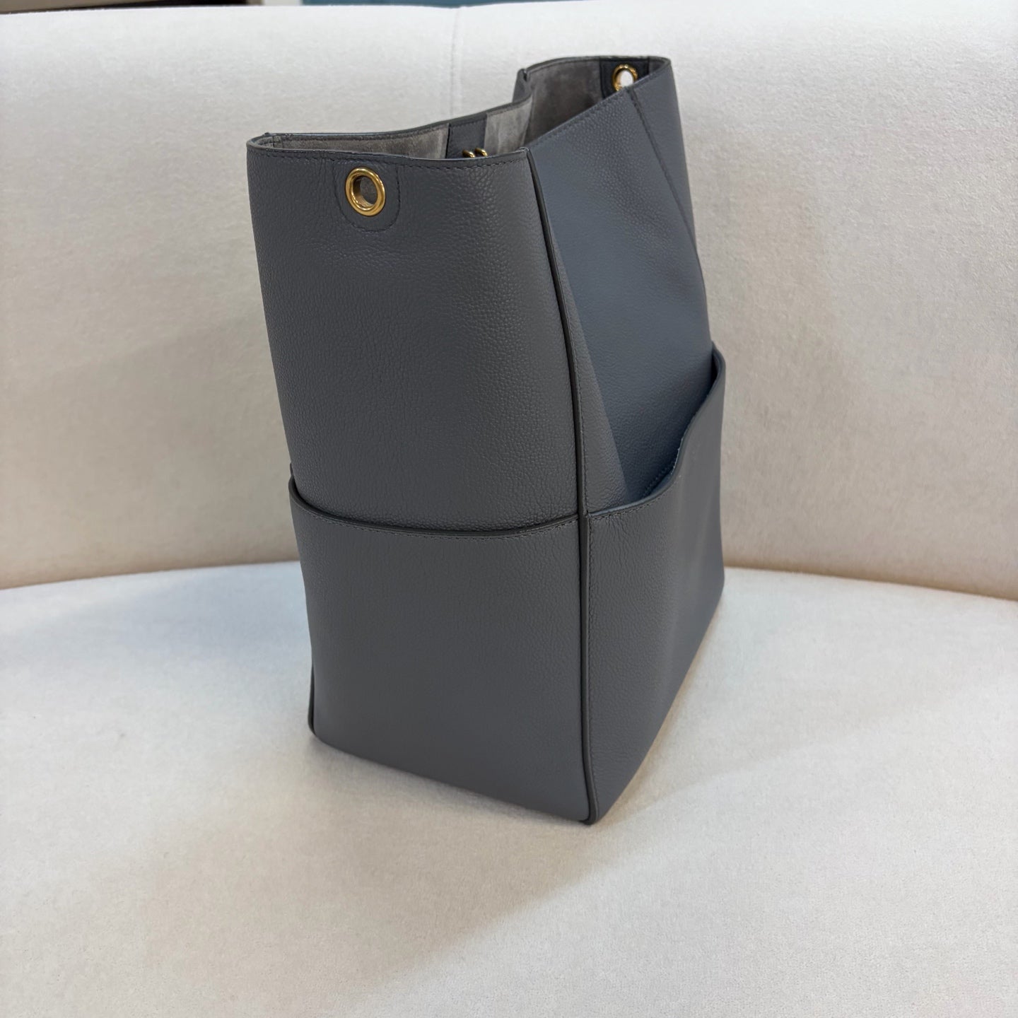 Celine - Sangle - Leather - Grey - (medium)