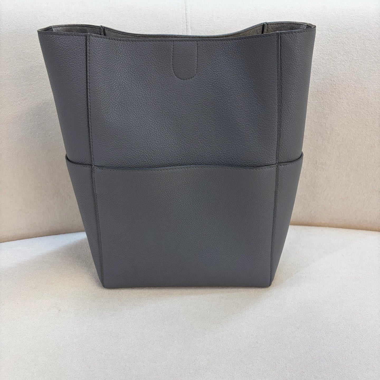 Celine - Sangle - Leather - Grey - (medium)