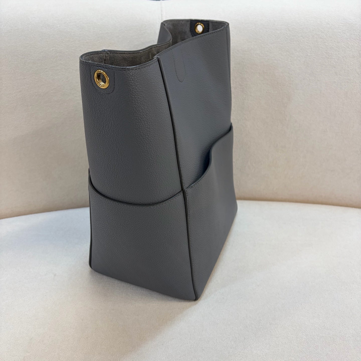 Celine - Sangle - Leather - Grey - (medium)