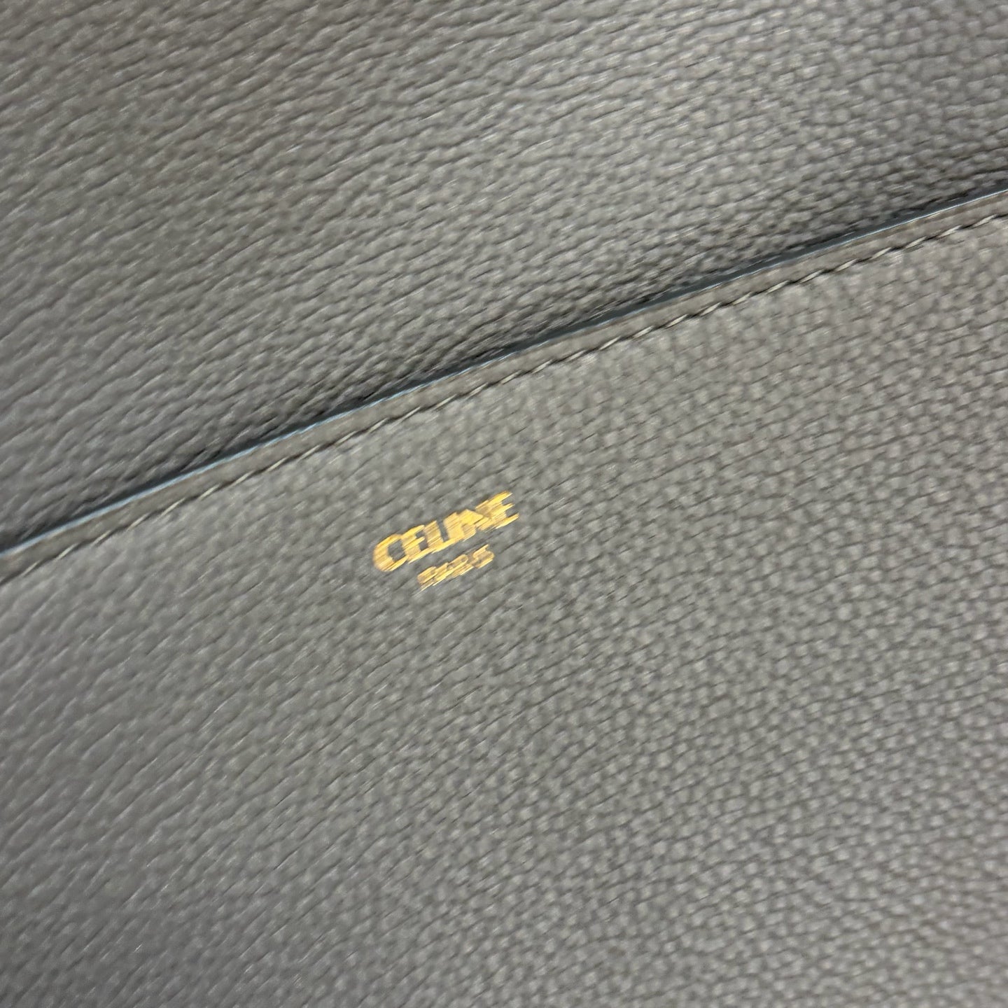 Celine - Sangle - Leather - Grey - (medium)