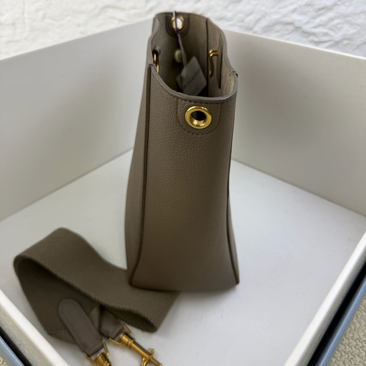 Celine - Sangle Small - Leather - Grey - (small)