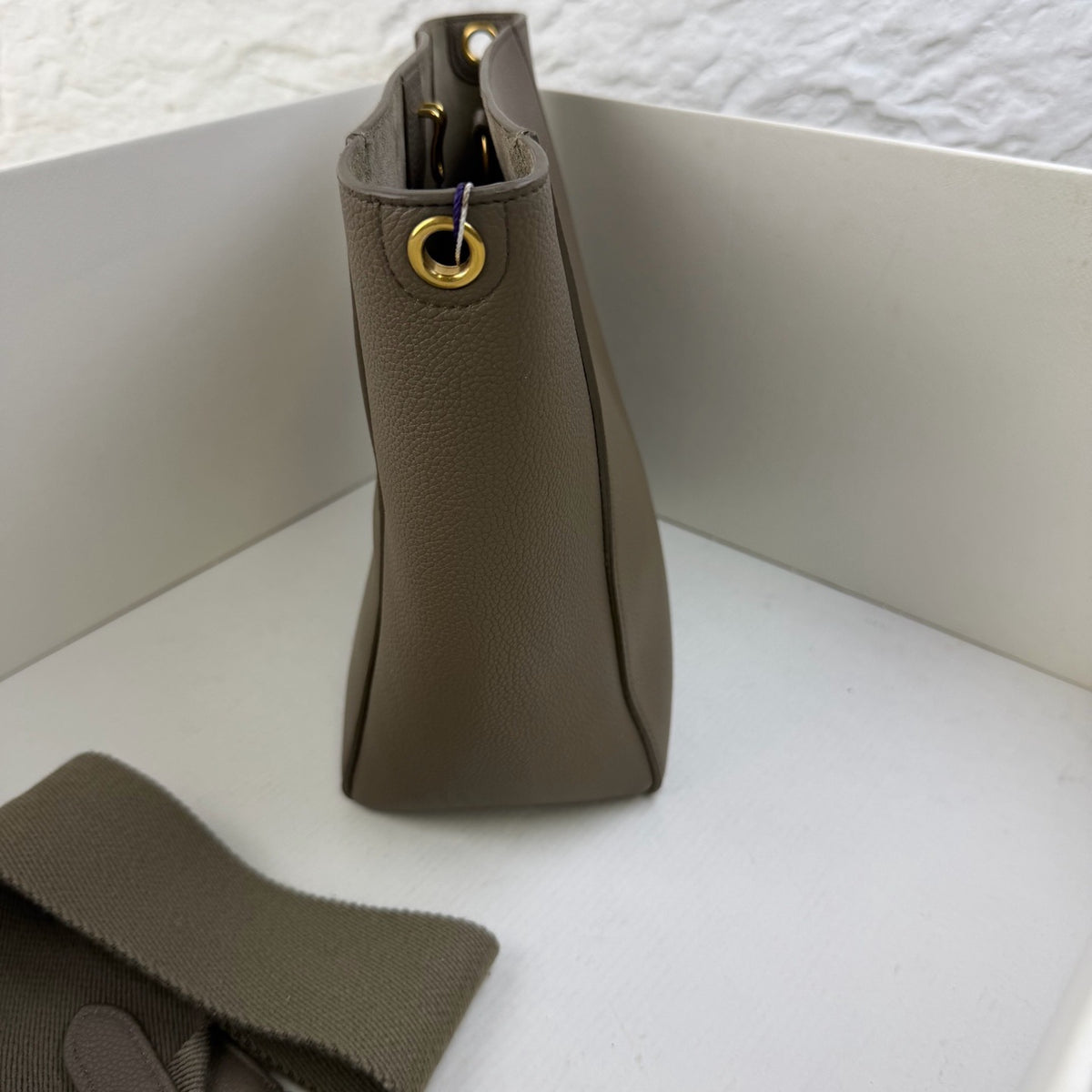 Celine - Sangle Small - Leather - Grey - (small)