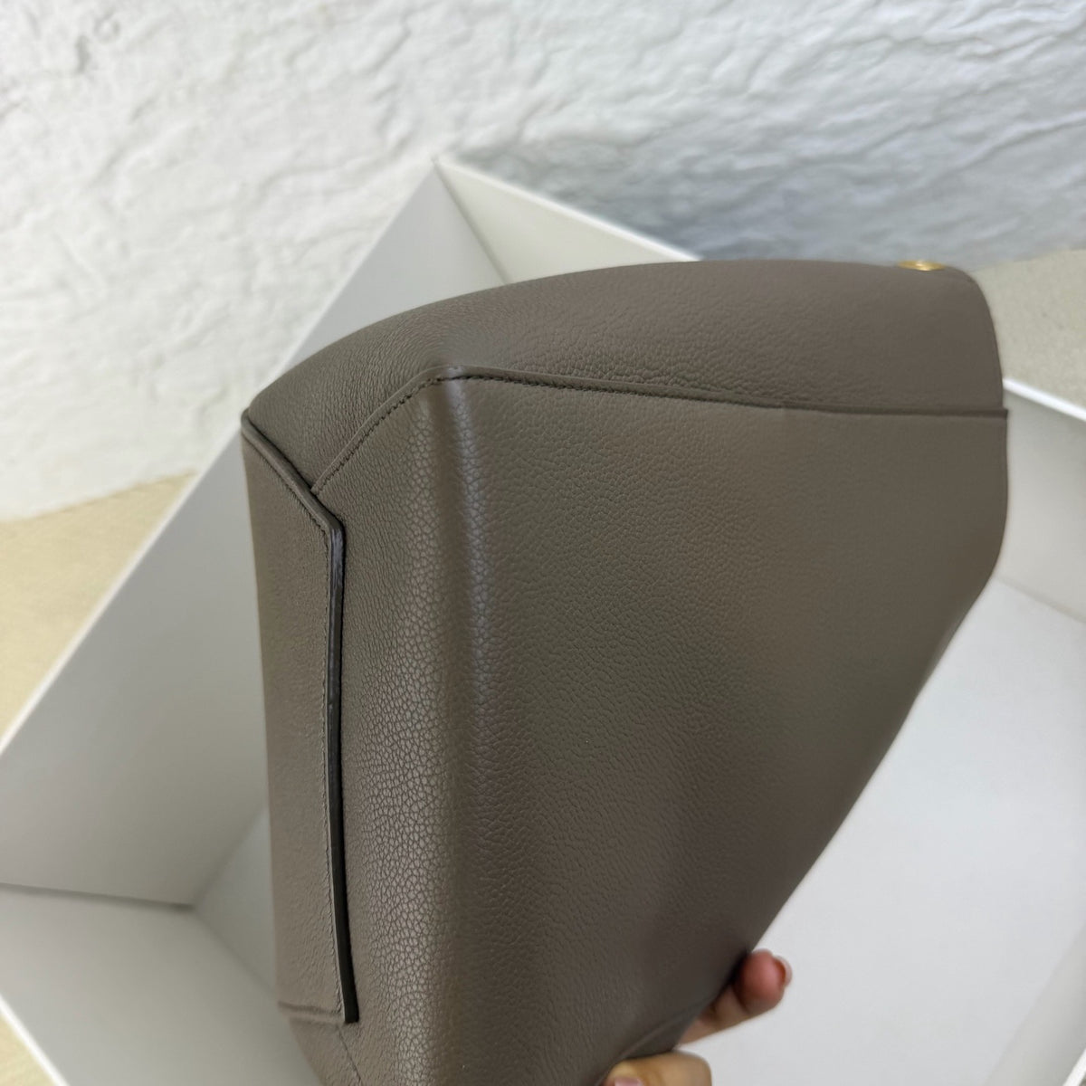 Celine - Sangle Small - Leather - Grey - (small)