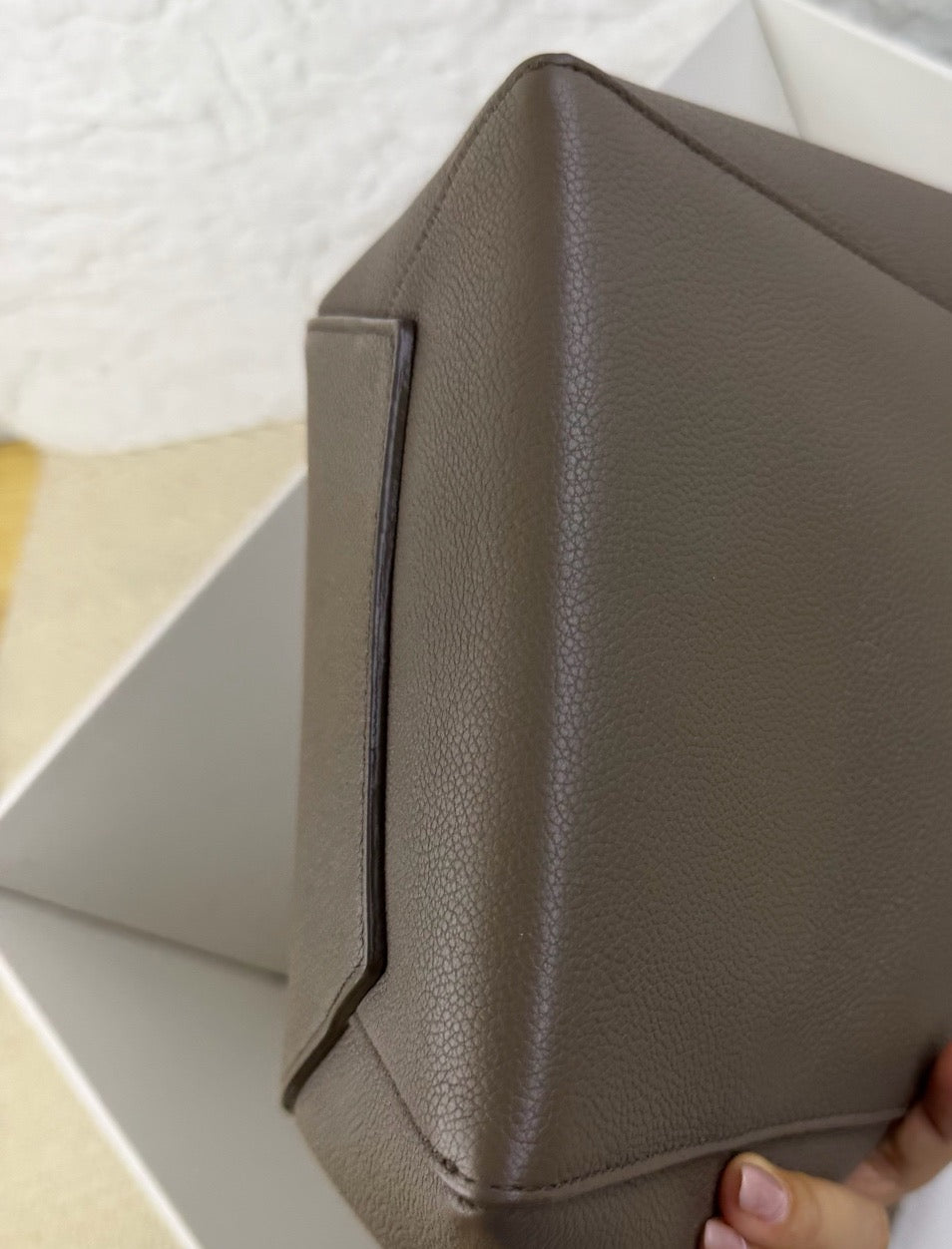 Celine - Sangle Small - Leather - Grey - (small)