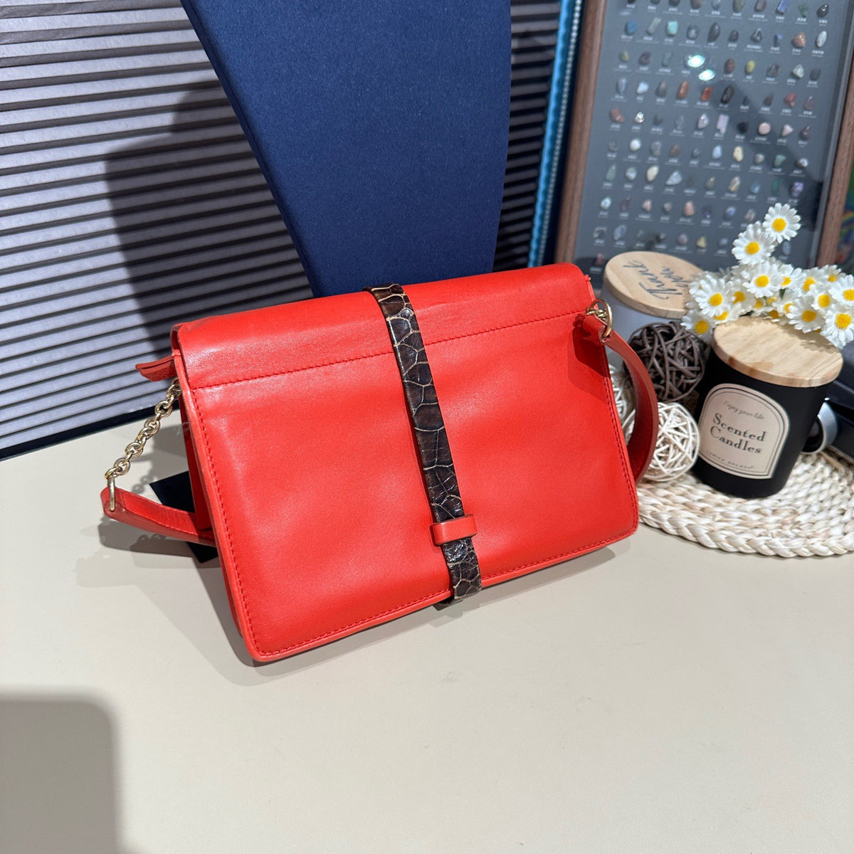Celine - Shoulder Bag - Leather - Red - (mini)