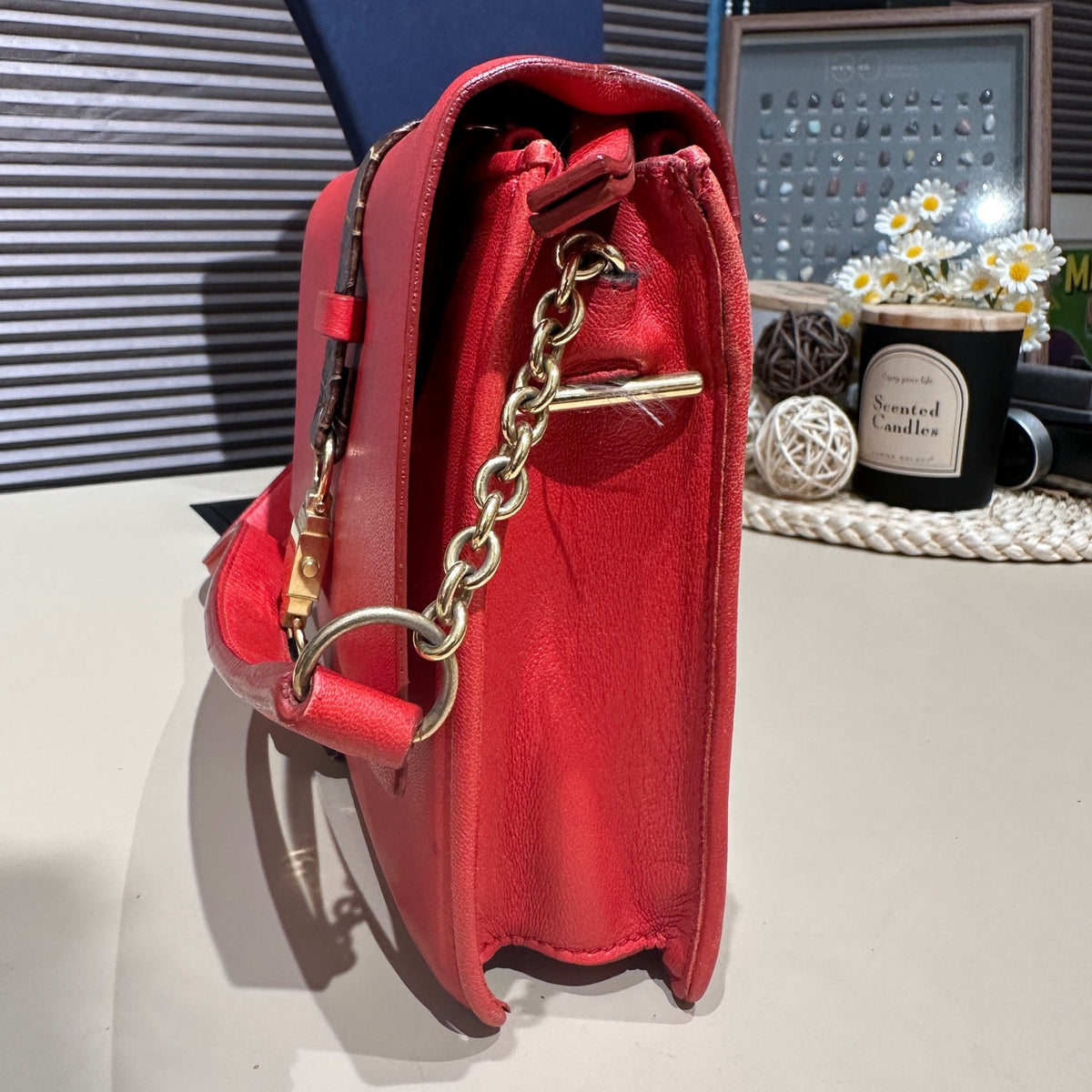 Celine - Shoulder Bag - Leather - Red - (mini)