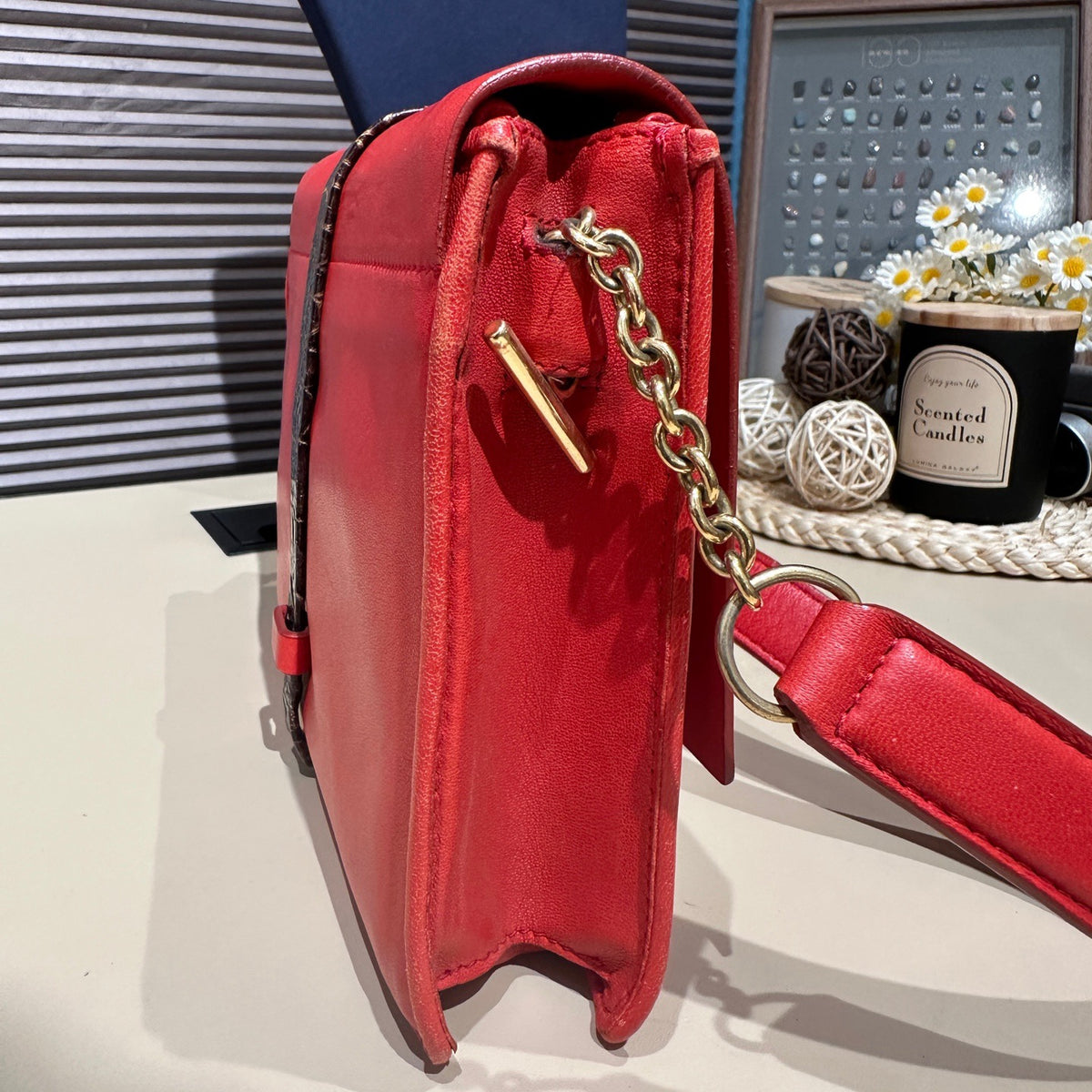 Celine - Shoulder Bag - Leather - Red - (mini)