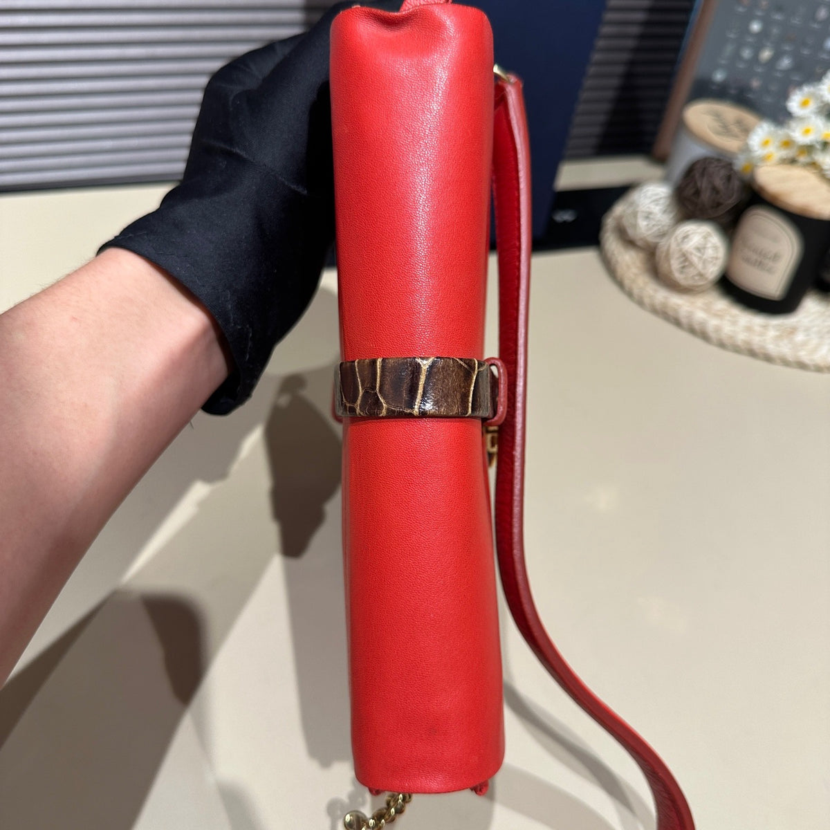 Celine - Shoulder Bag - Leather - Red - (mini)