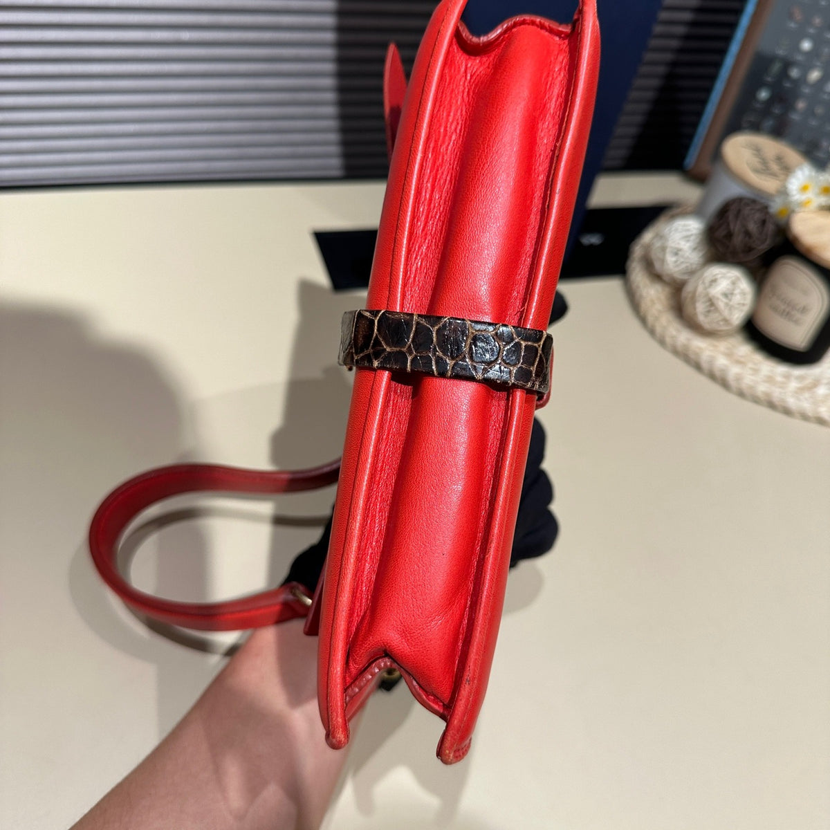 Celine - Shoulder Bag - Leather - Red - (mini)