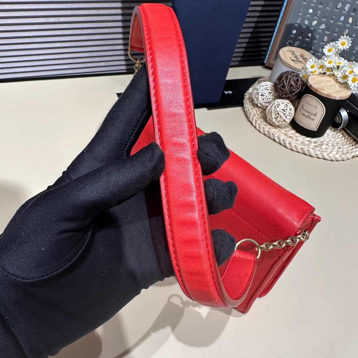 Celine - Shoulder Bag - Leather - Red - (mini)