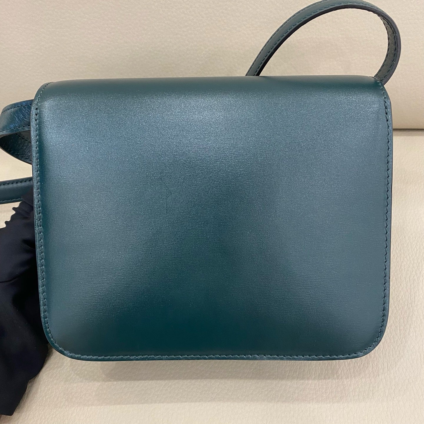 Celine - Small Box Bag - Smooth Calfskin Leather - Deep Dark Green - (Small)