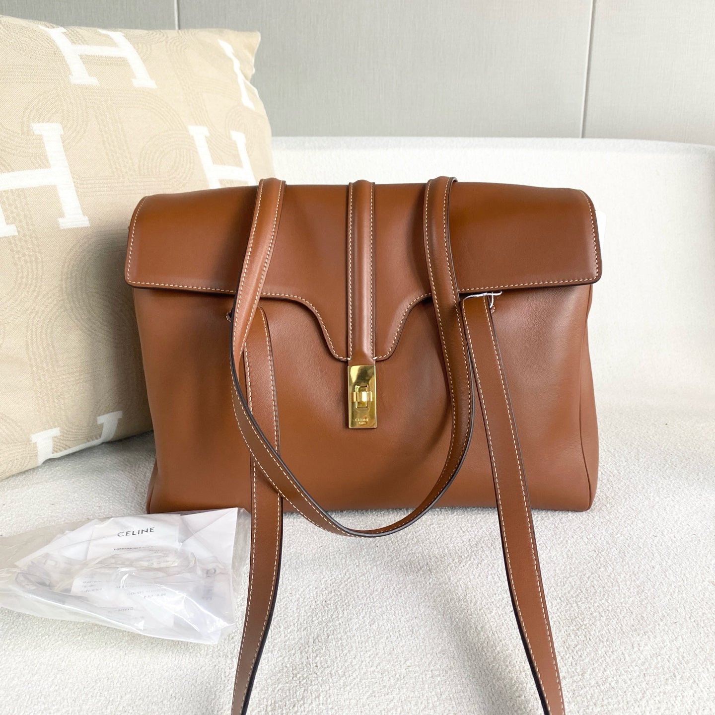 Celine - Soft 16 - Leather - Brown - (Large)