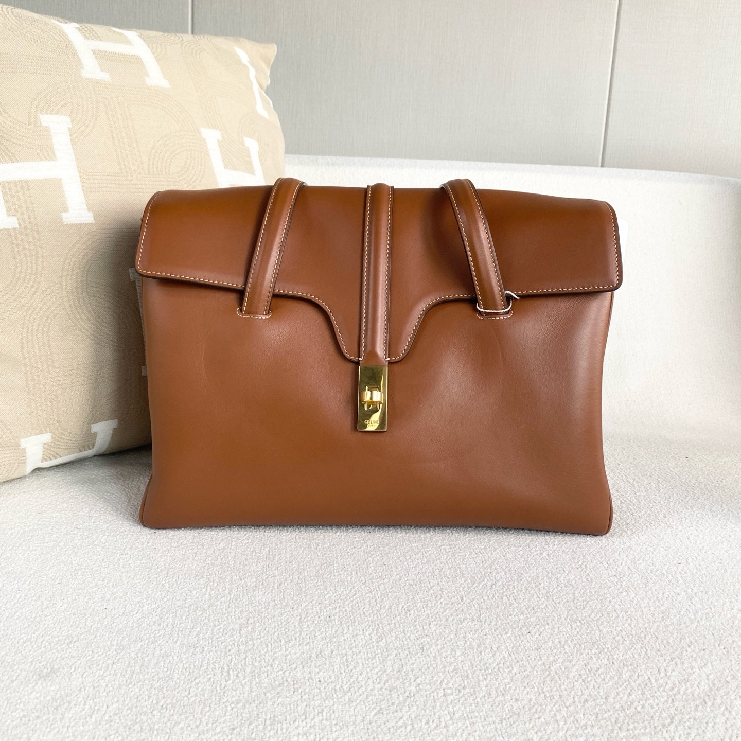 Celine - Soft 16 - Leather - Brown - (Large)