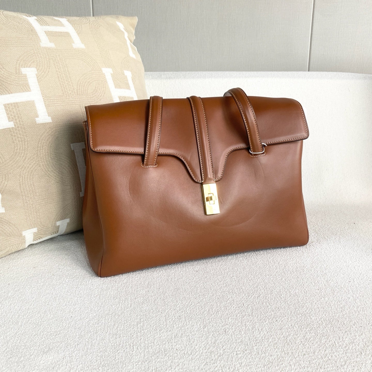 Celine - Soft 16 - Leather - Brown - (Large)