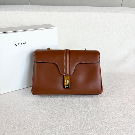 Celine - Soft 16 - Leather - Brown - (small)