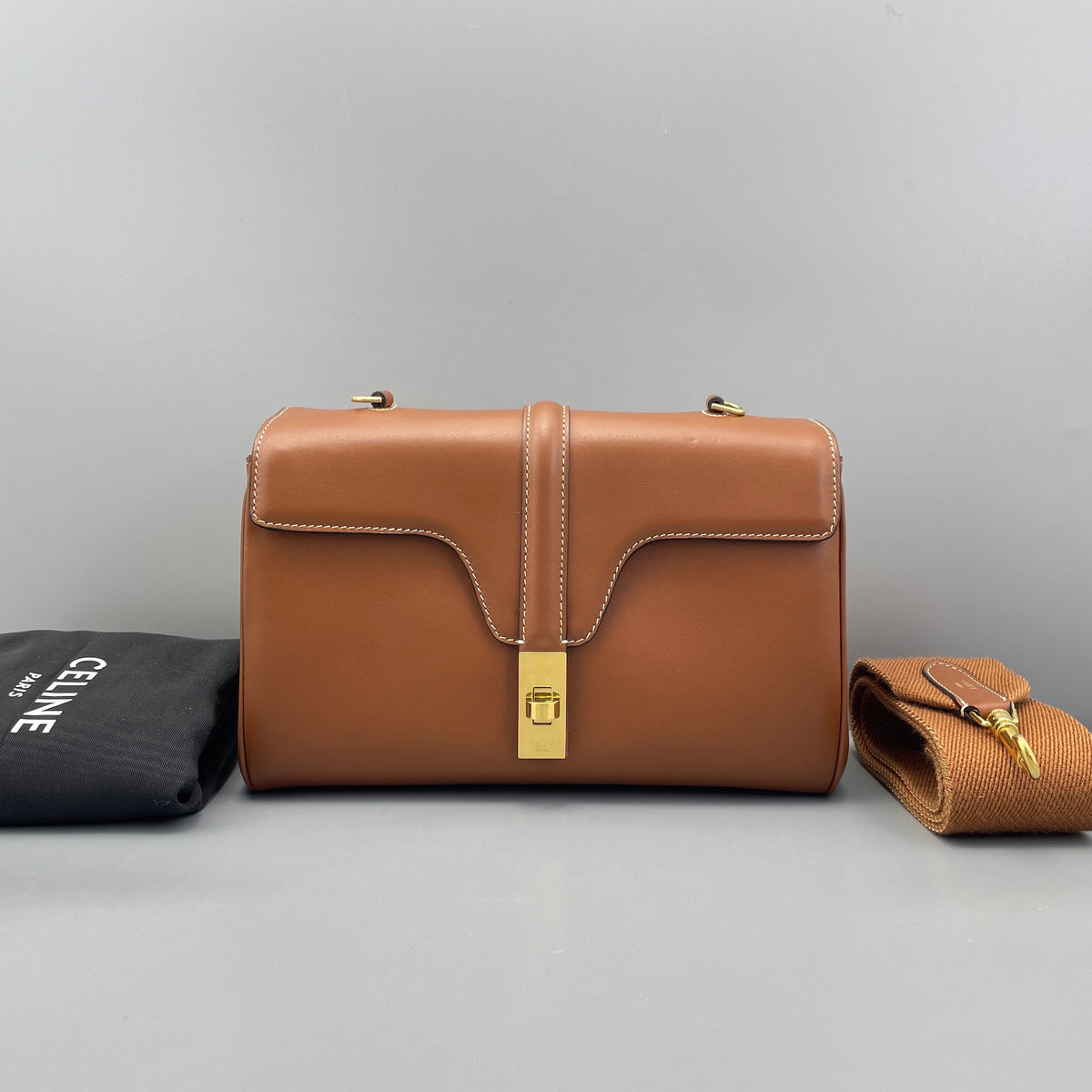 Celine - Soft 16 Small - Leather - Brown - (Small)