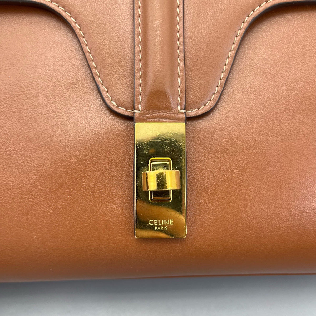 Celine - Soft 16 Small - Leather - Brown - (small)