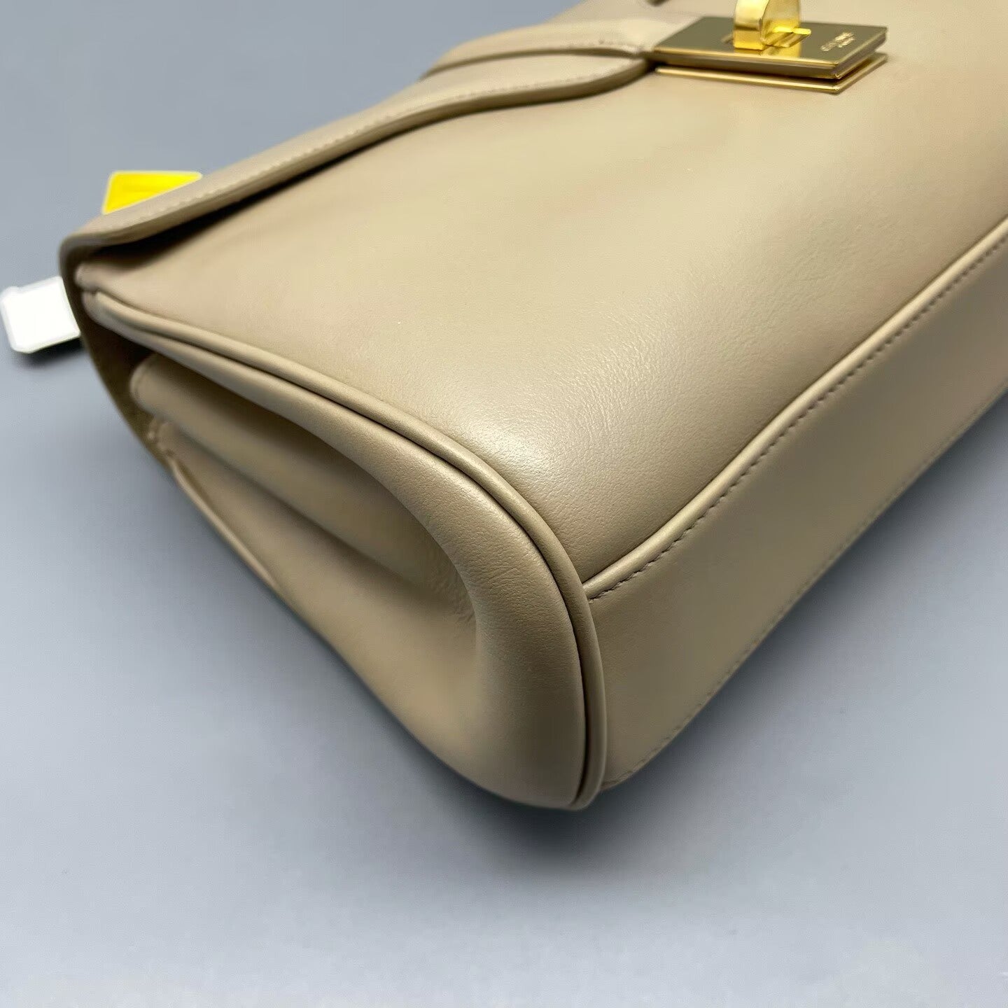 Celine - Soft 16 - Smooth calfskin leather - Milk tea beige with Gold-Tone Hardware - (small)