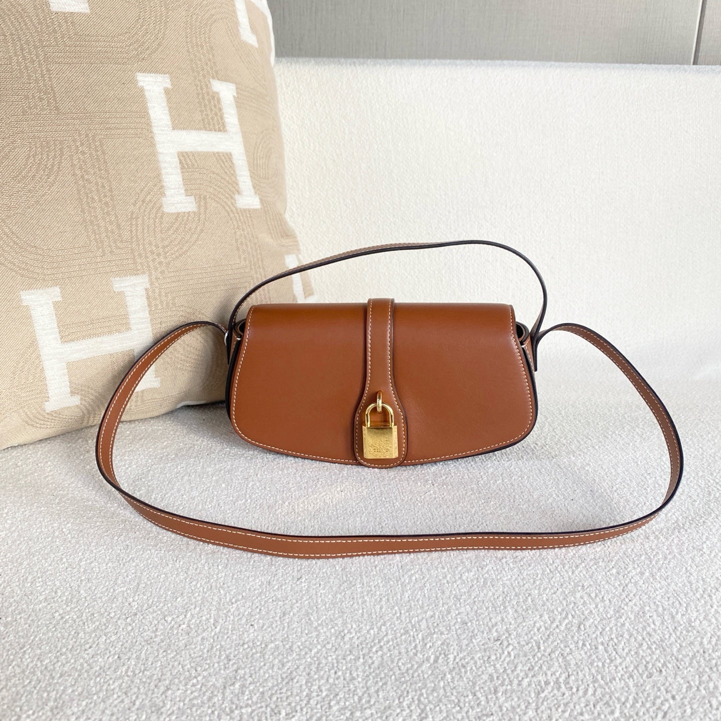 Celine - Tabou - Leather - Brown - (Small)