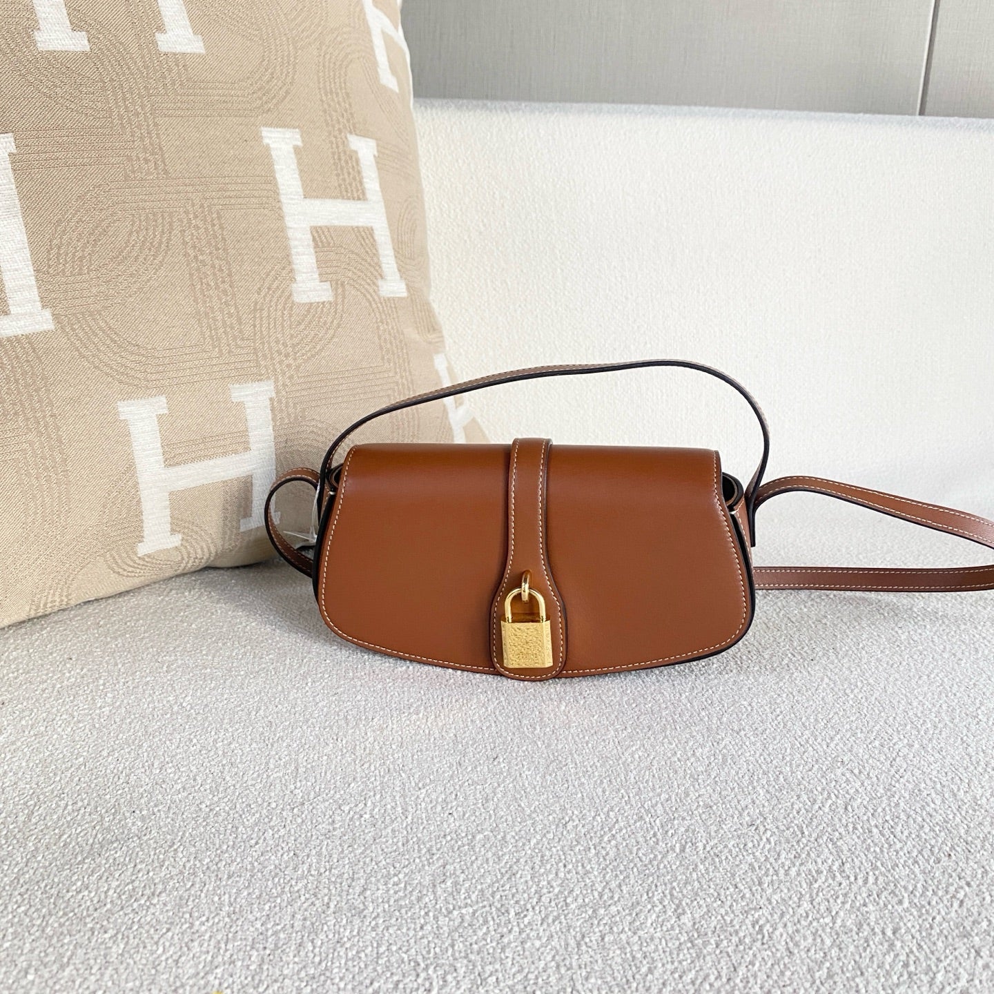 Celine - Tabou - Leather - Brown - (Small)
