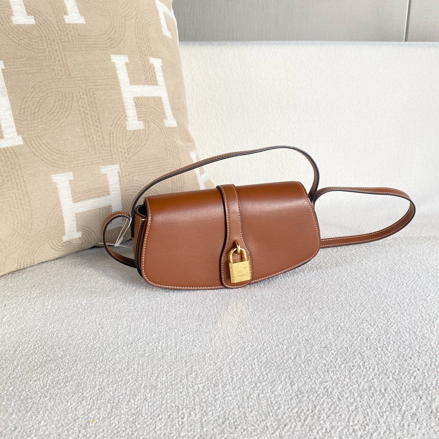 Celine - Tabou - Leather - Brown - (Small)
