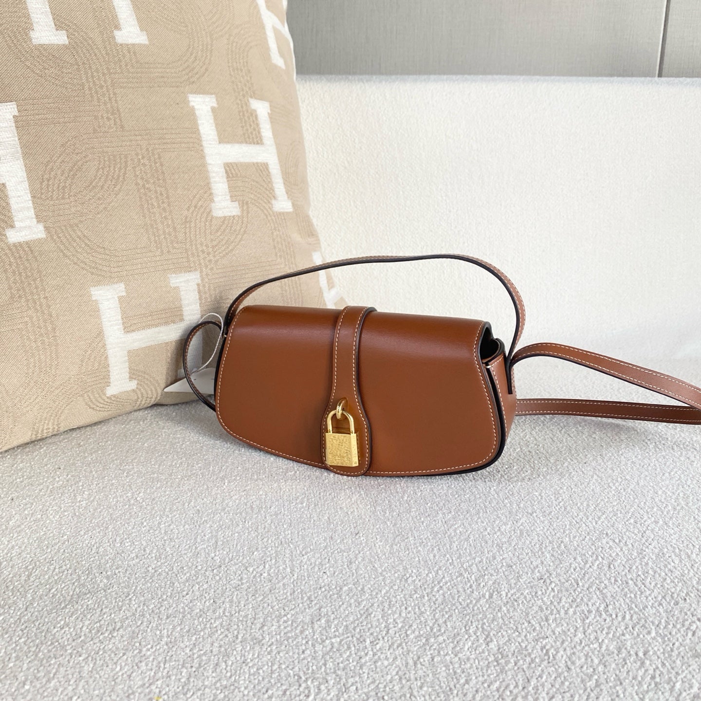 Celine - Tabou - Leather - Brown - (Small)
