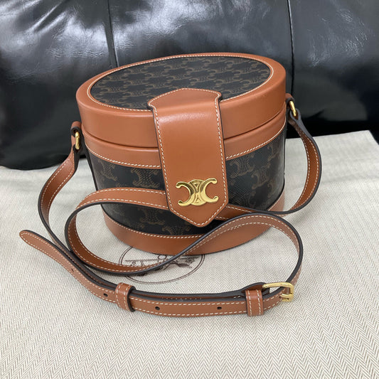 Celine - Tambour - Leather - Brown - (mini)