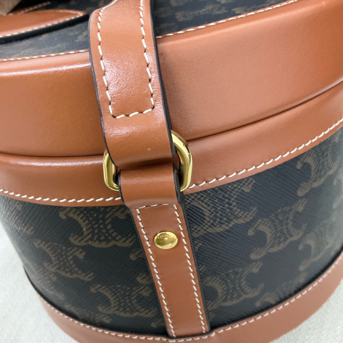 Celine - Tambour - Leather - Brown - (mini)