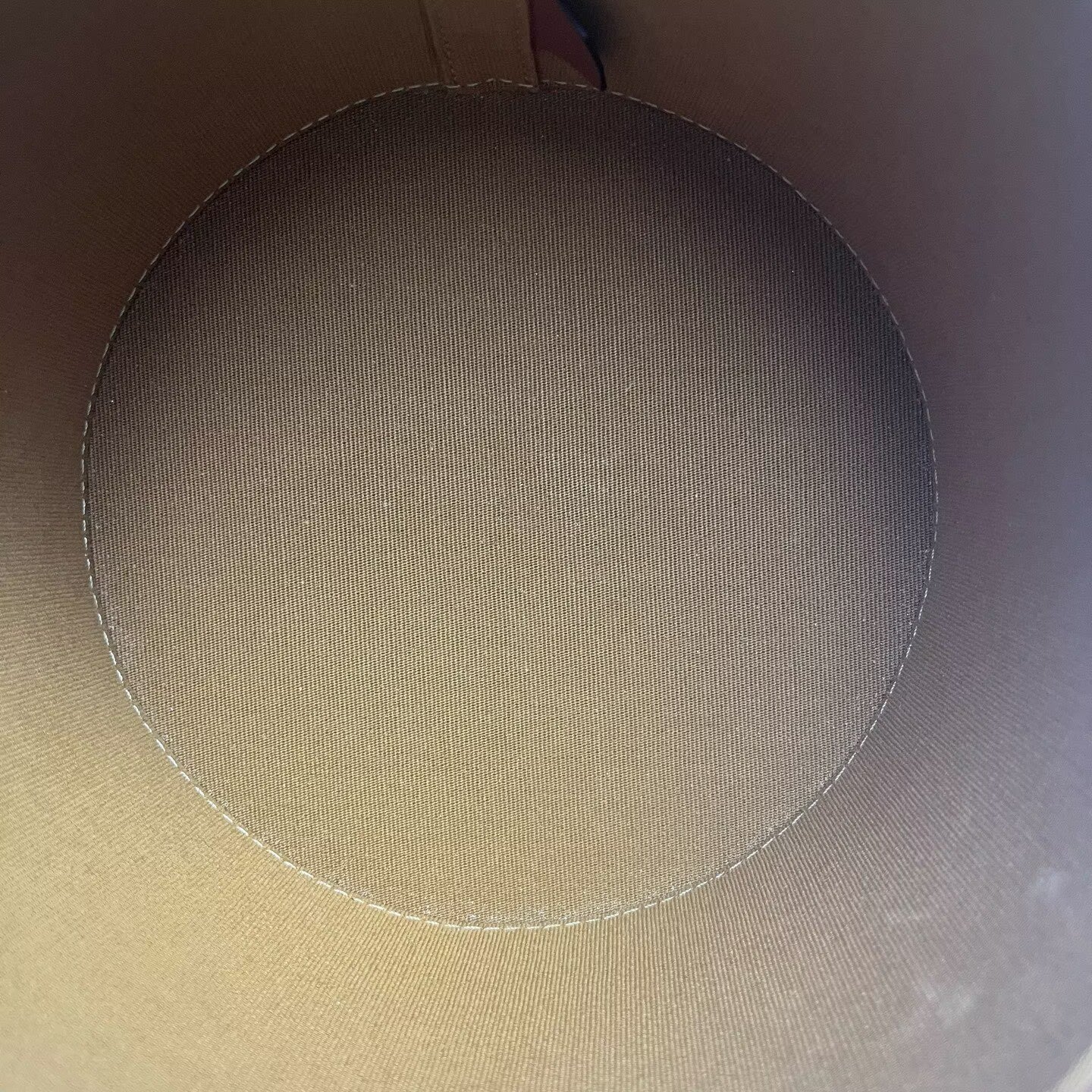 Celine - Tambour Round Bag - Triomphe canvas and leather - Brown - (mini)