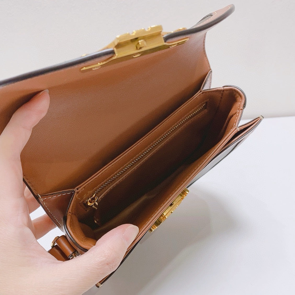 Celine - Teen Besace Triomphe - Leather - Brown - (small)