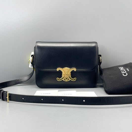 Celine - Teen Triomphe - Leather - Black
