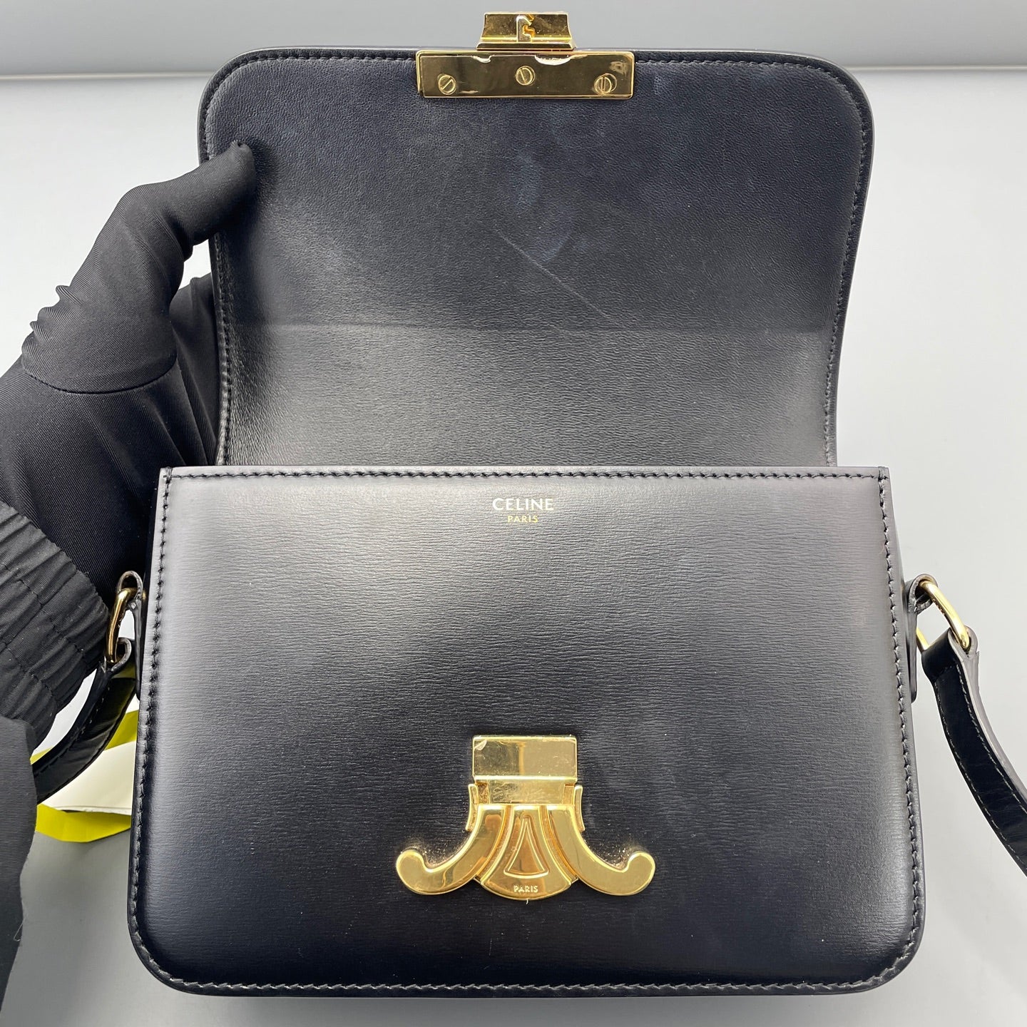 Celine - Teen Triomphe - Leather - Black