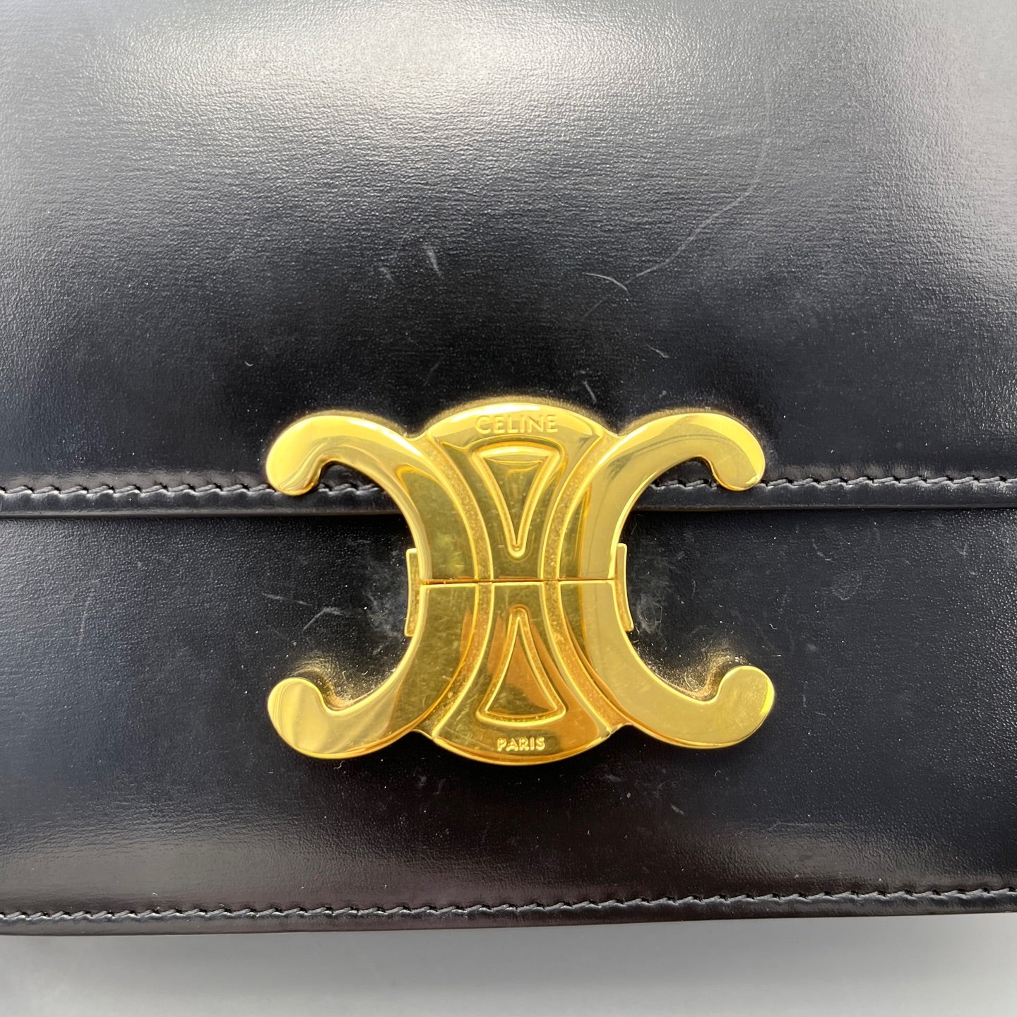 Celine - Teen Triomphe - Leather - Black