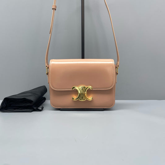 Celine - Teen Triomphe Bag - Leather - Pink - (mini)