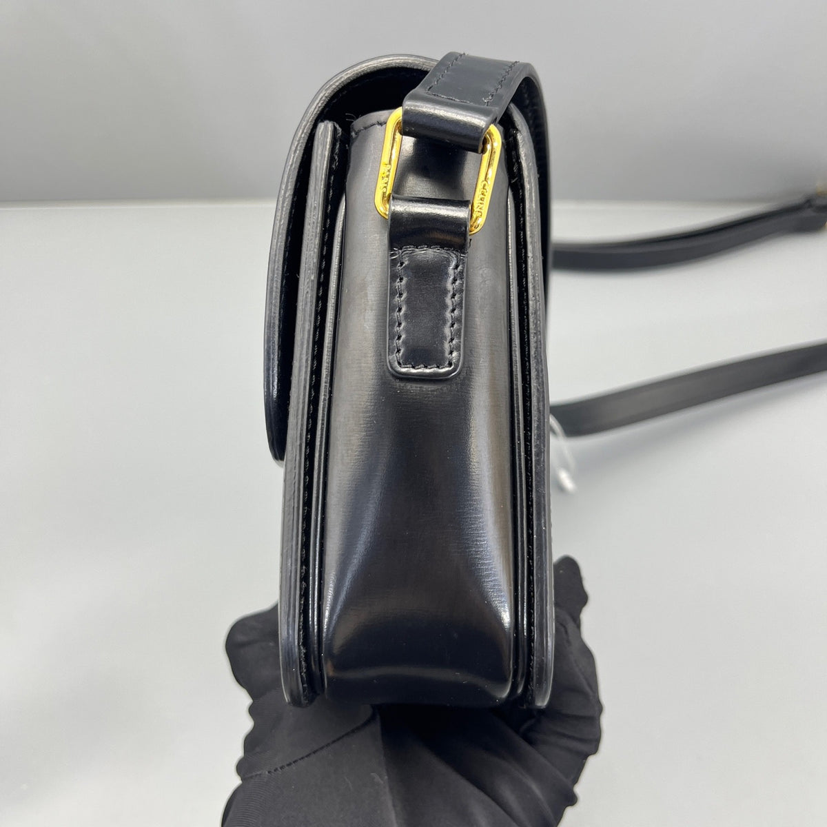 Celine - Teen Triomphe - Leather - Black - (mini)