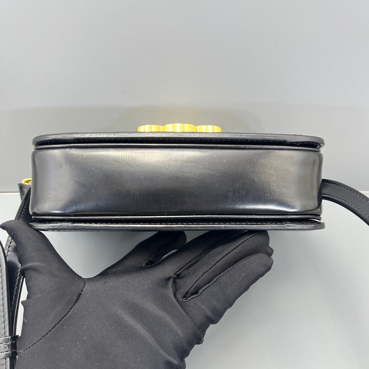 Celine - Teen Triomphe - Leather - Black - (mini)