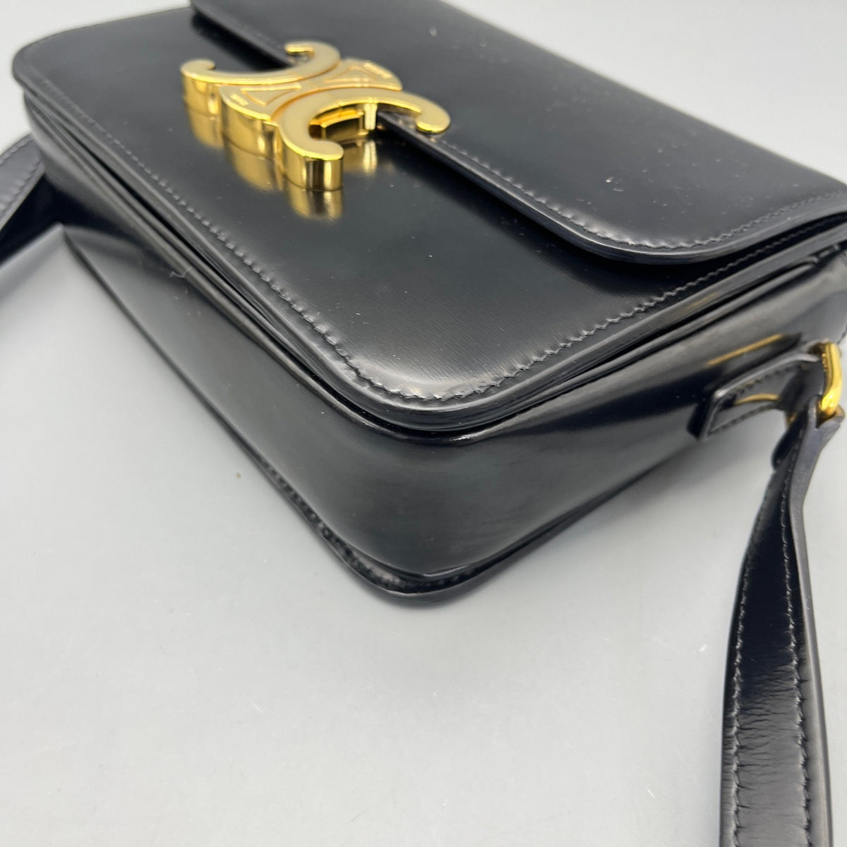 Celine - Teen Triomphe - Leather - Black - (mini)