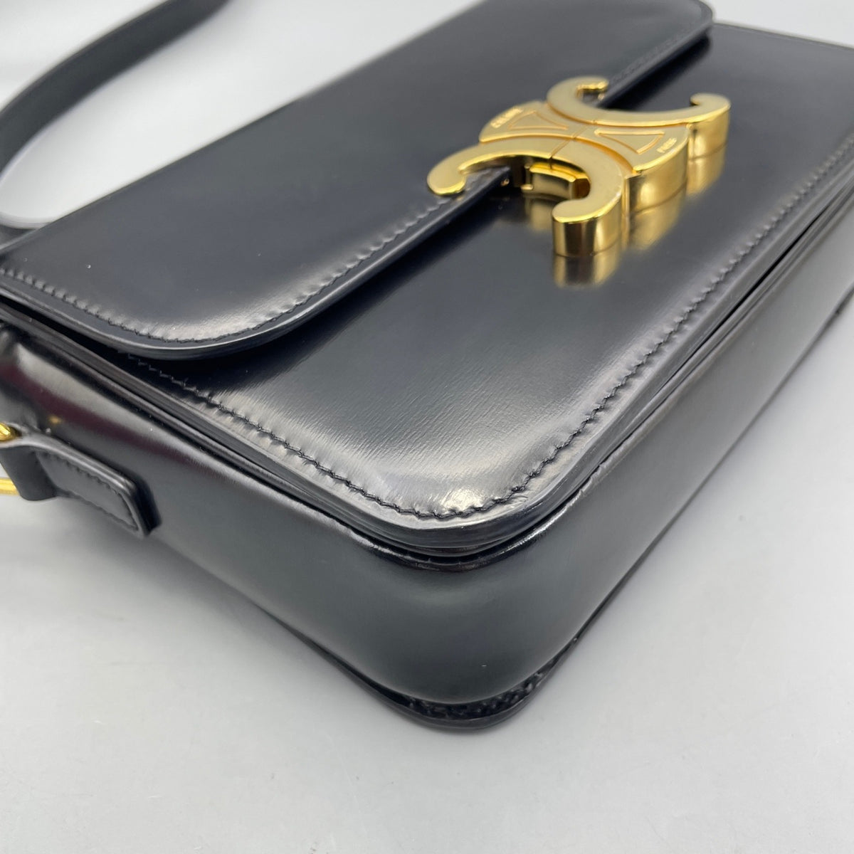 Celine - Teen Triomphe - Leather - Black - (mini)