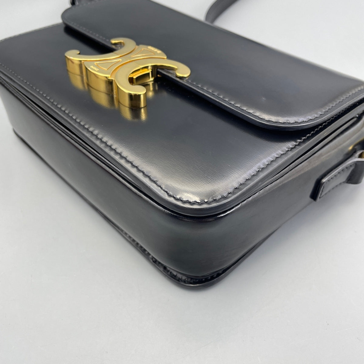 Celine - Teen Triomphe - Leather - Black - (mini)