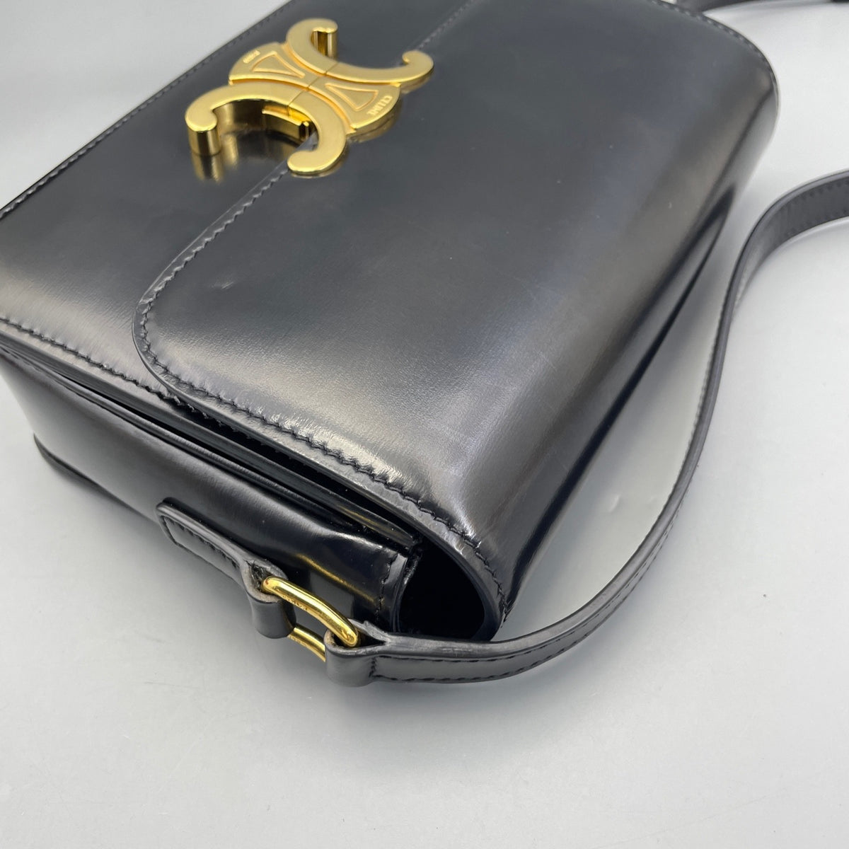 Celine - Teen Triomphe - Leather - Black - (mini)